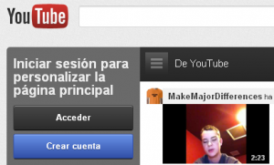 Sitio web de YouTube